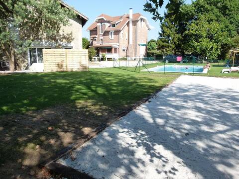 Arcachonnaise 9 ch, gîte T3, piscine, RARE