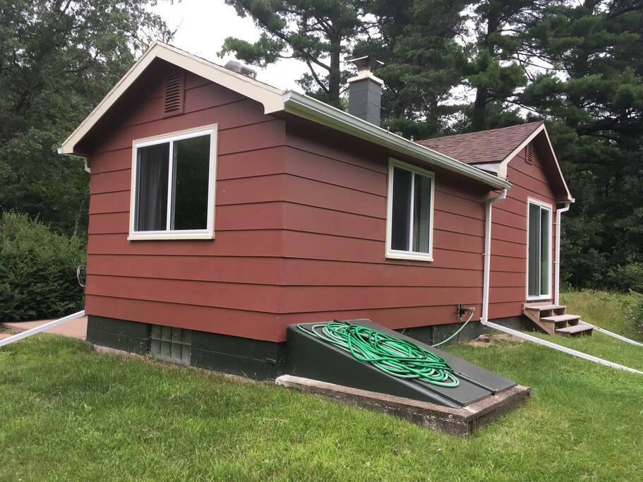 Cabin view from backyard - Summer