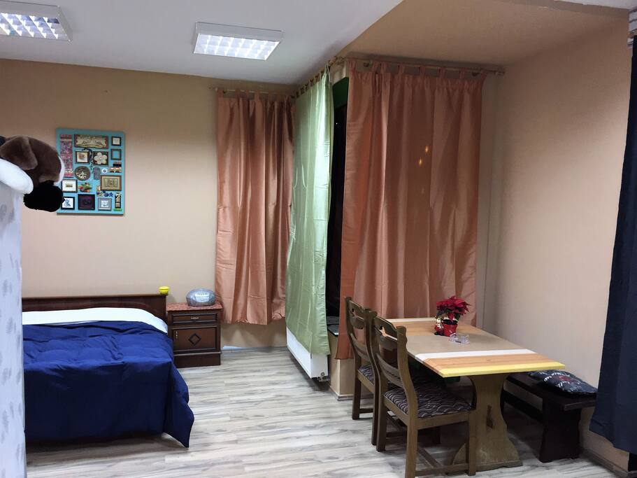 Part of the stay with a double bed / Dio boravka sa bracnim krevetom