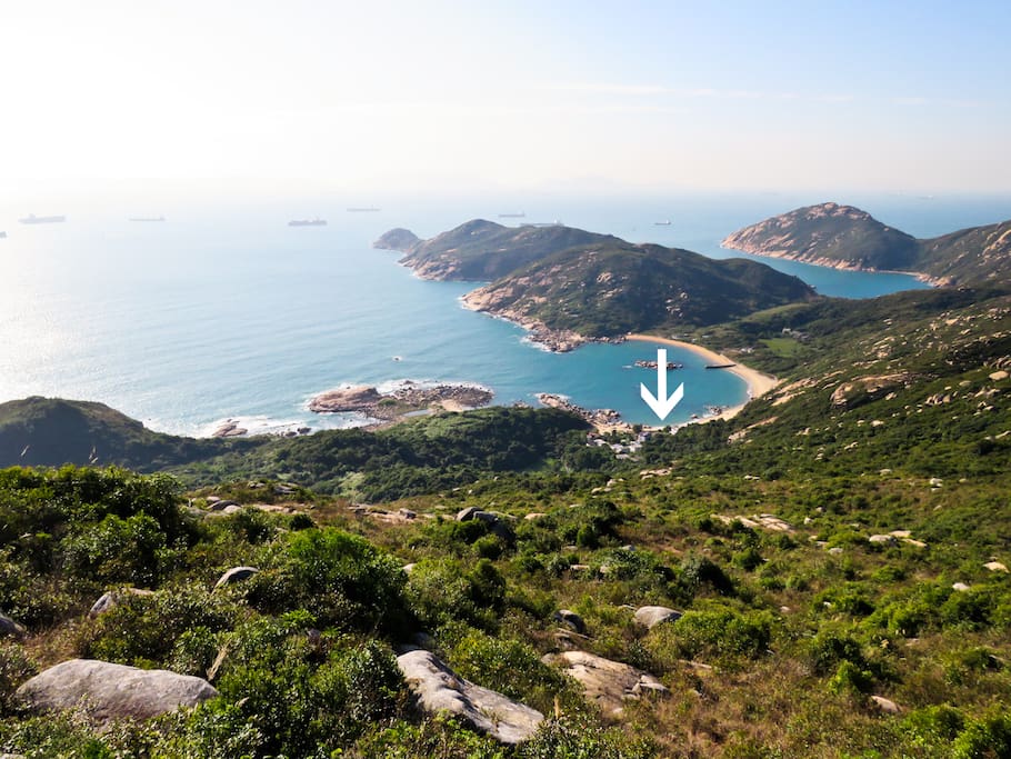 从菱角山看榕村下村 view from Lin Kok Shan to Yung Shue Ha Village