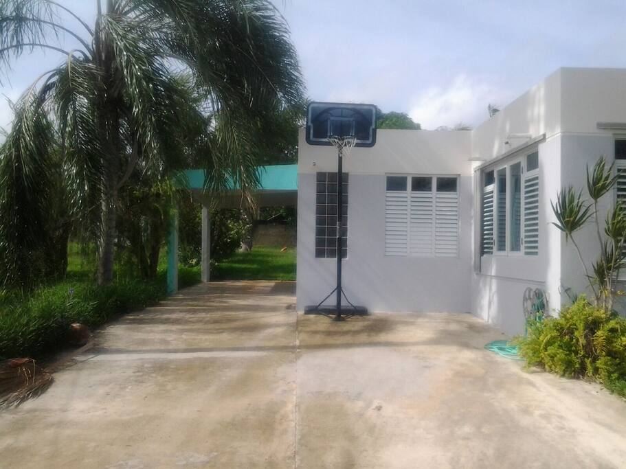 basketball and garage