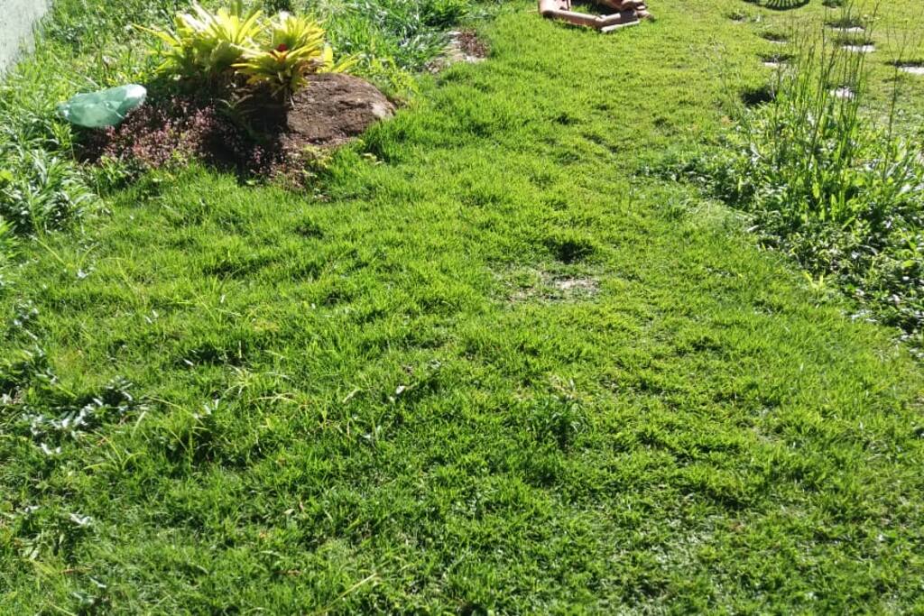 pequeno quintal que dá independência à suíte. Ótimo local para um banho de sol