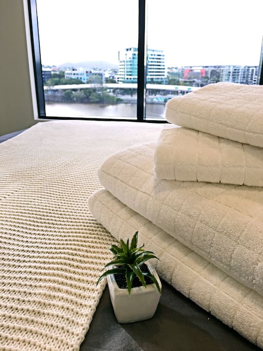 Towels with river view :)