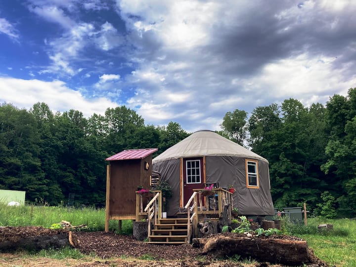 Off Grid Yurt Glamping on Permaculture Homestead - Yurts for Rent in ...