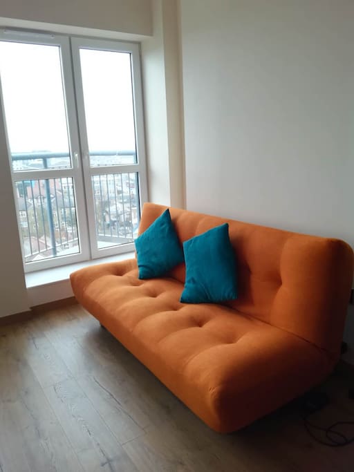 Sofa-bed in living room