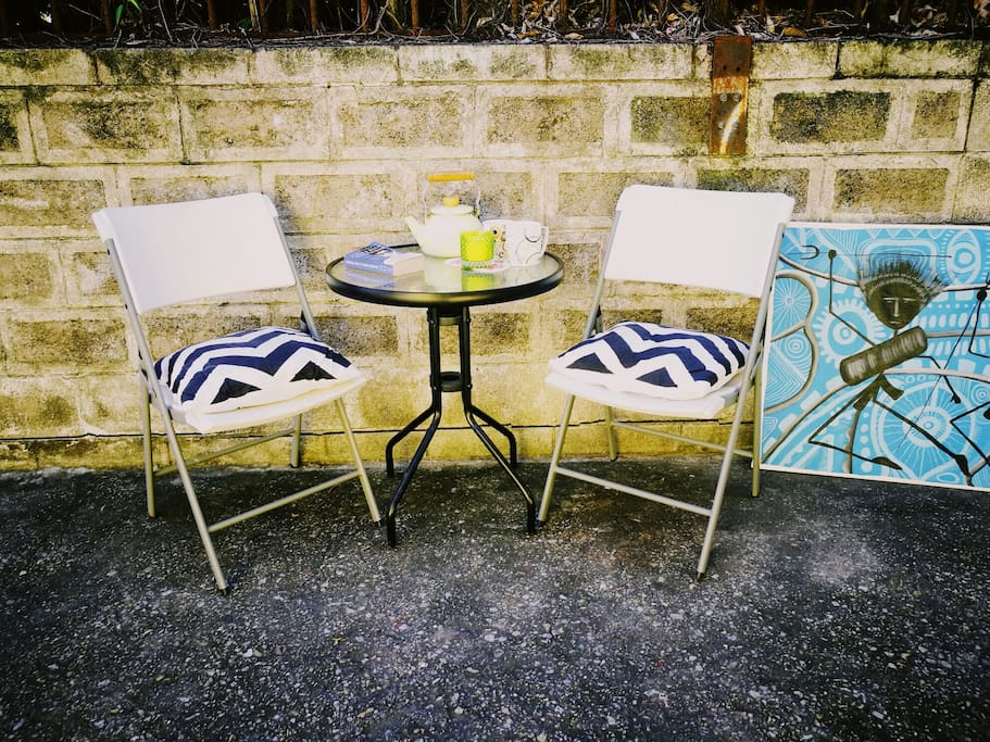 A litte coffee spot on the patio