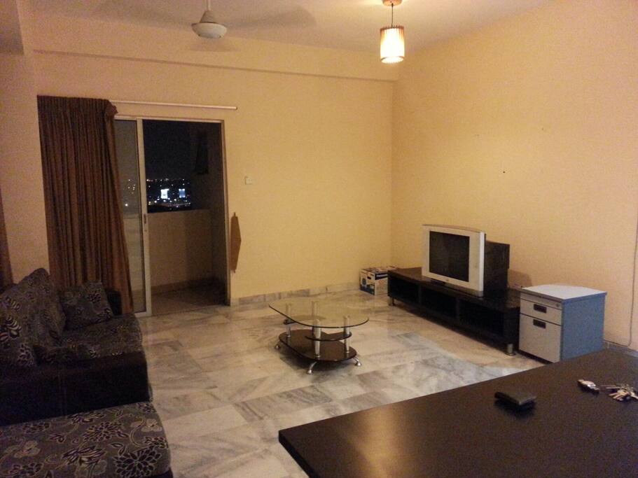 LIVING ROOM WITH BALCONY