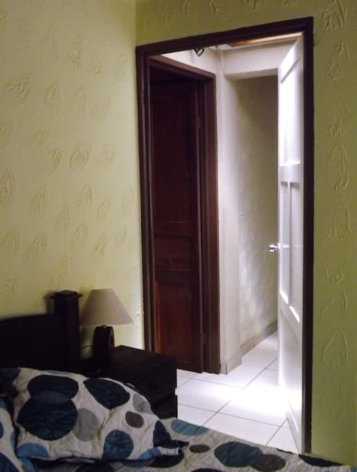The main door and the hall's skylight.