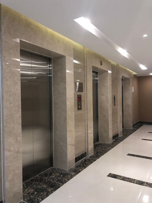 6 elevators for the building
