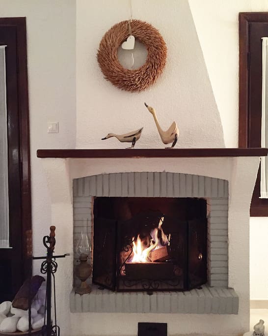 Working fireplace