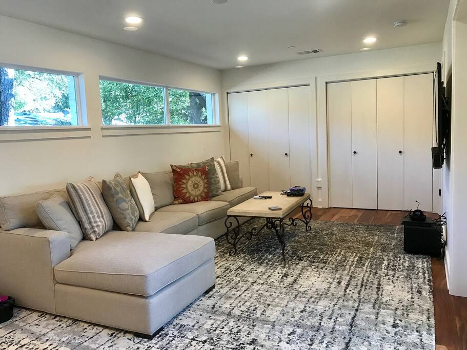 2nd living area with PS2, TV & Sonos Sound system