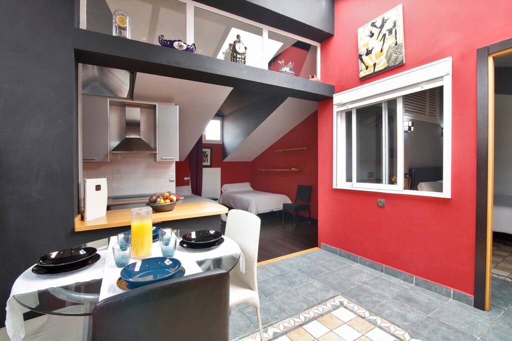 Comedor y dormitorio