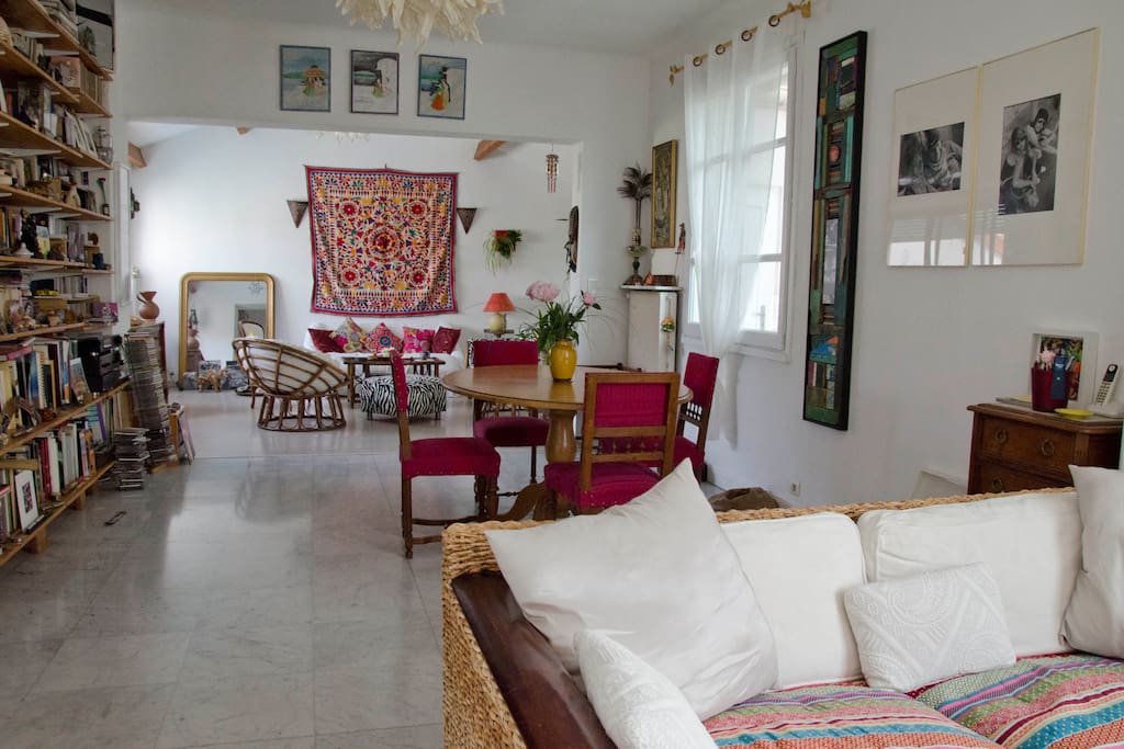 Salle à manger/salon de 54 m2