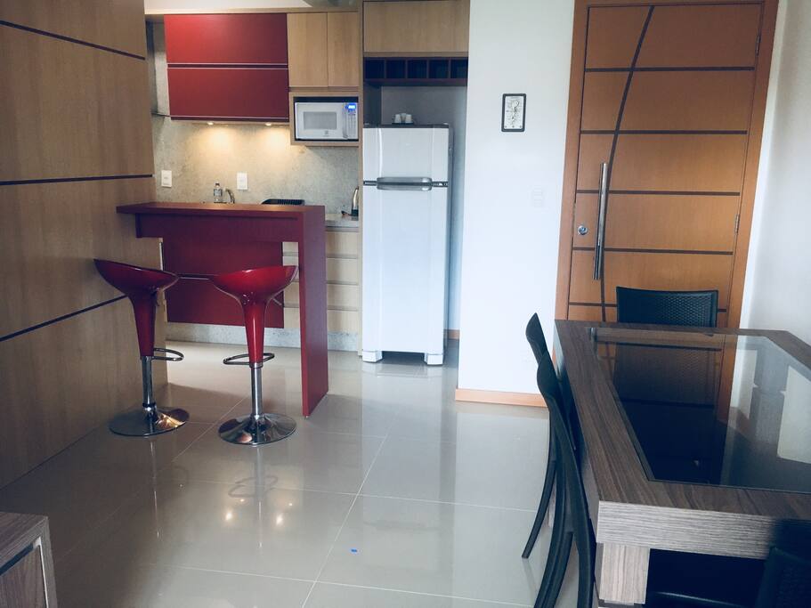 Sala com cozinha