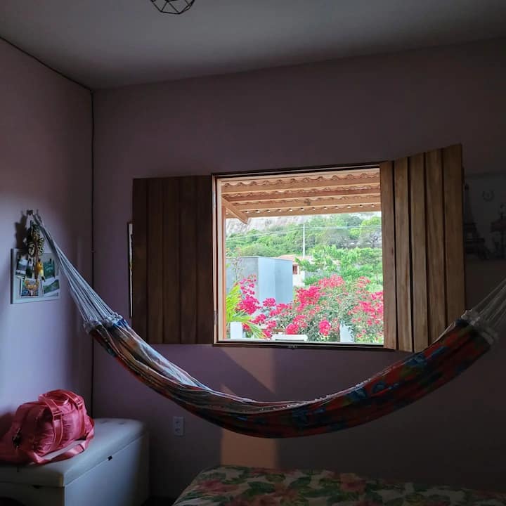 The best view will be lying down, looking at the Rock of Charity, right in front of your sunrise! =)