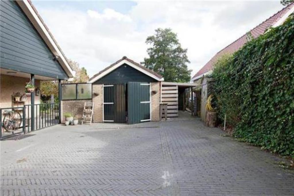 Parking area of the house