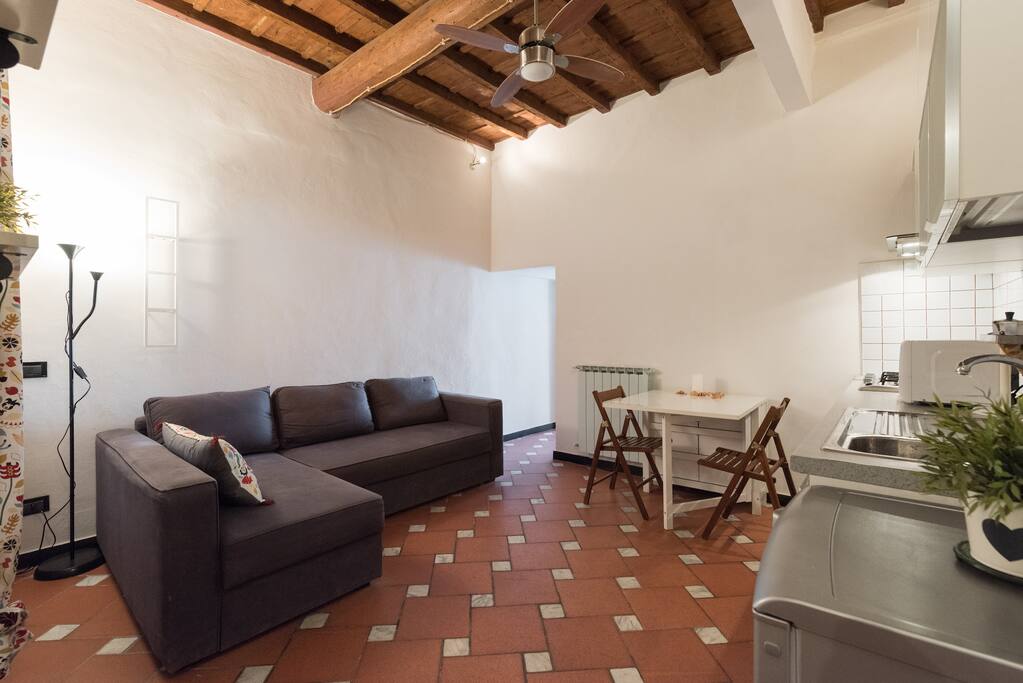 zona living con divano letto