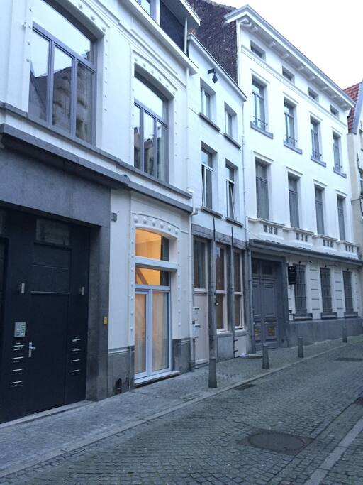 in a quiete street of the city center