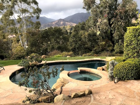 Private Montecito Retreat –Ocean Views, Pool & Spa