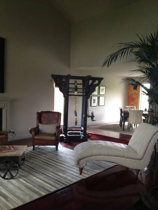 Large space for group gathering in the Living Room