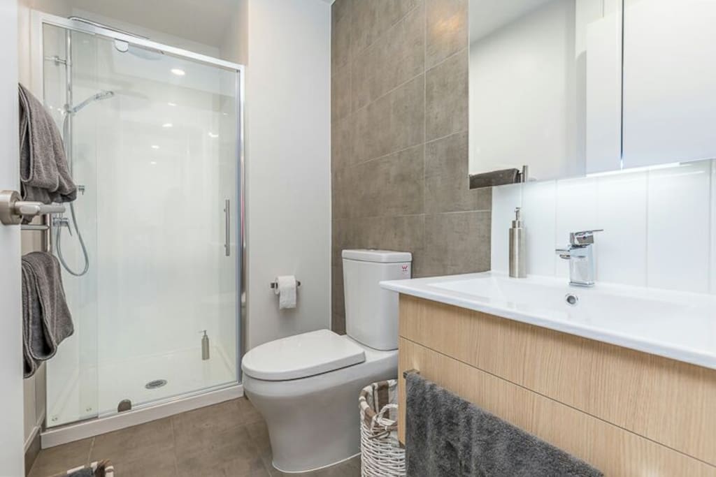 bathroom with brand new American Standard sanitary wares