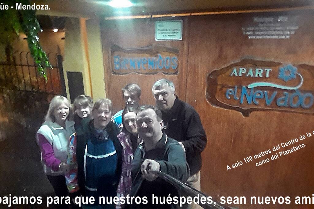 Visitantes del complejo.