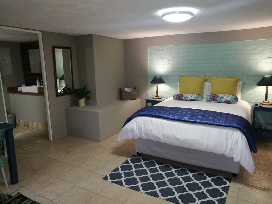 Spacious bedroom tastefully decorated