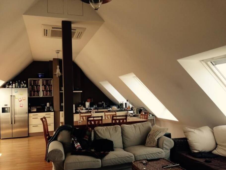 Kitchen & Living Room