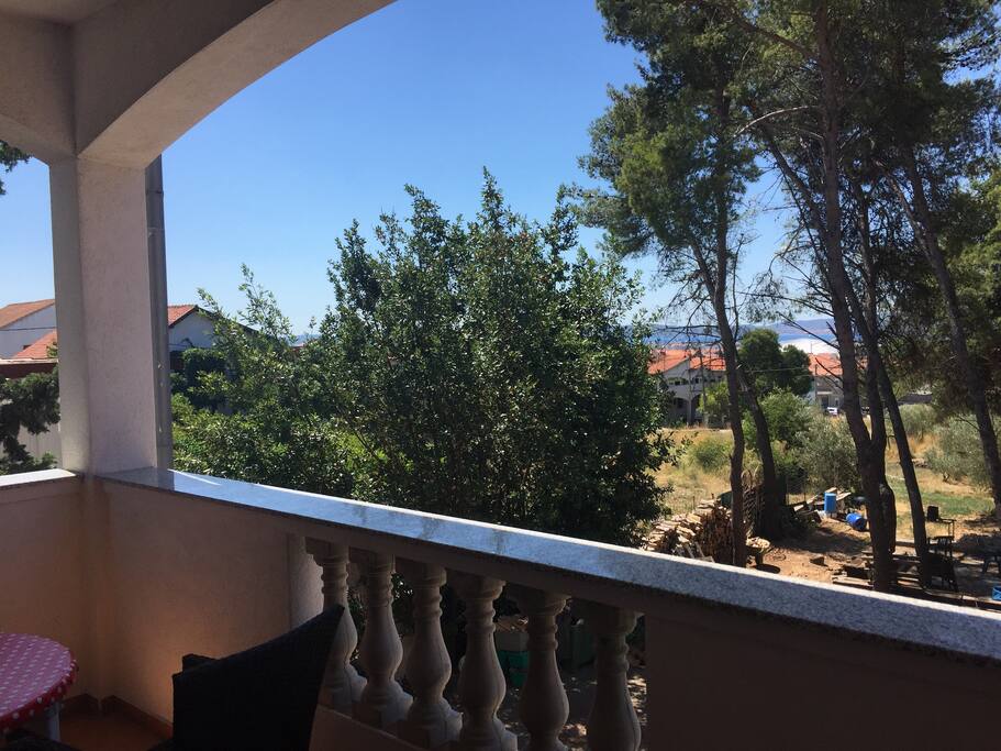 view from balcony