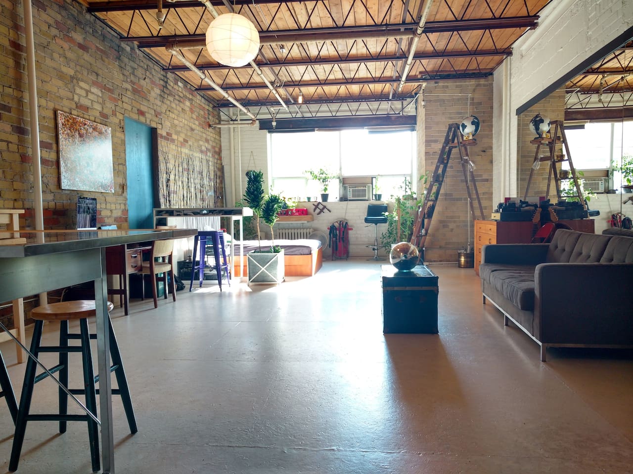 The loft. You'd never know from outside that all of this beauty is inside. 