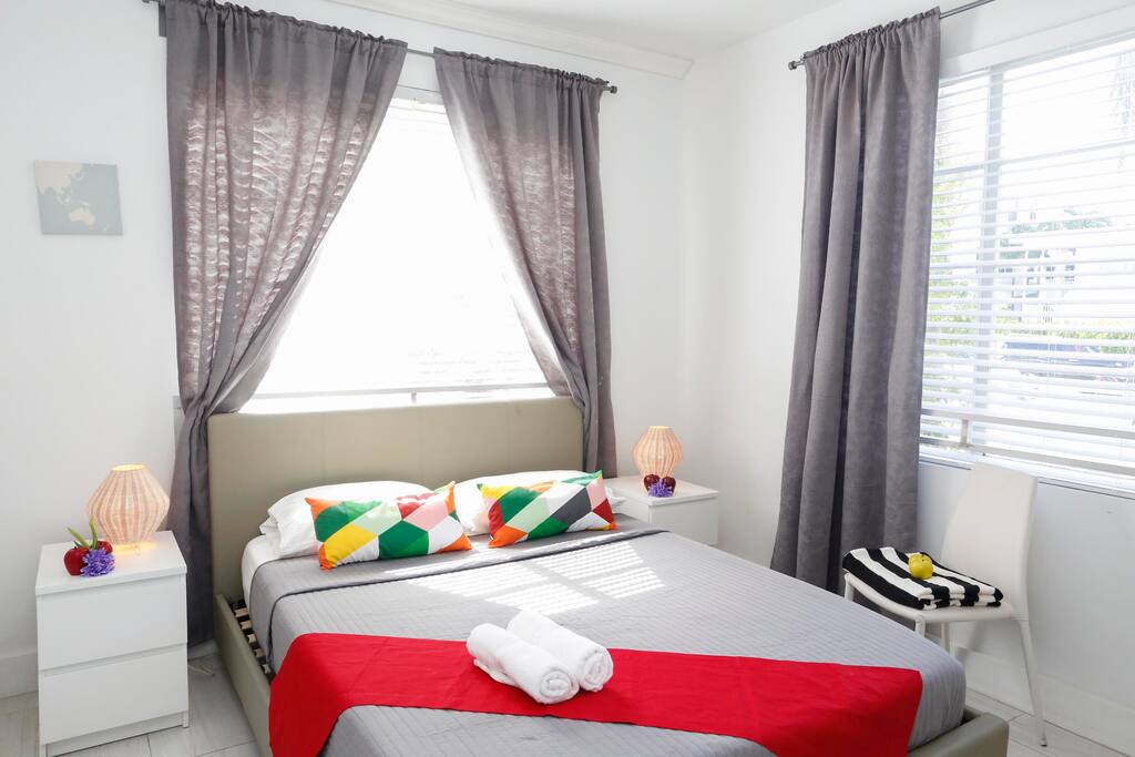 The master bedroom