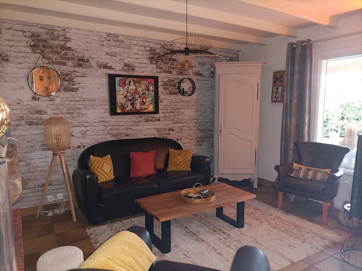 Maison Chaleureuse Avec Cheminée  Et Jardin - Carcassonne