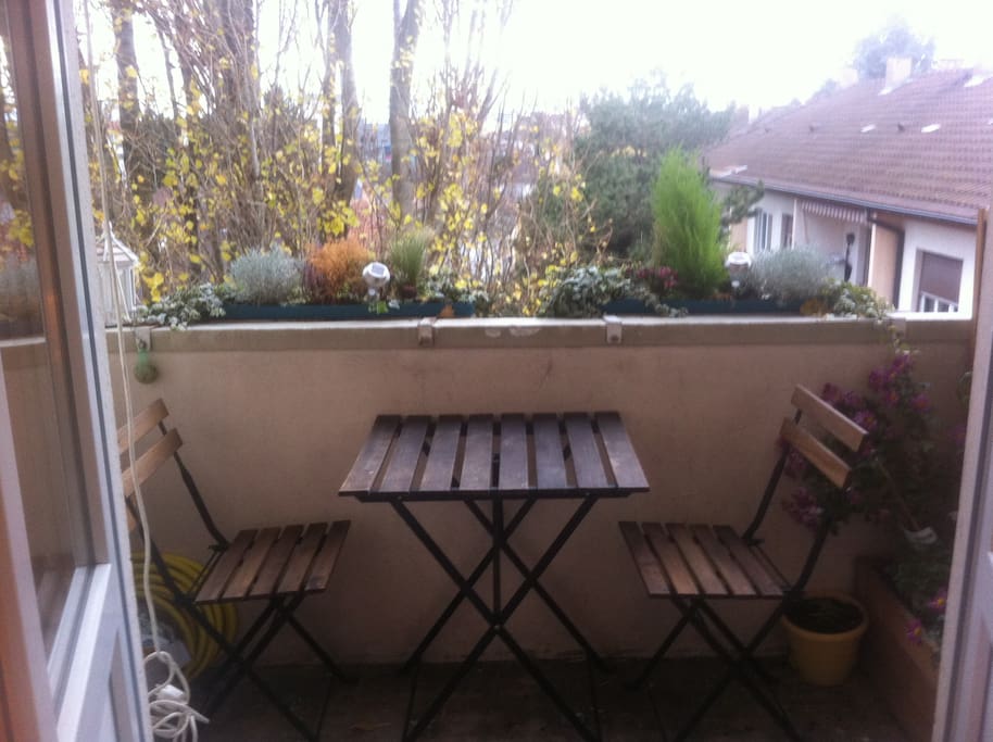 Un balcon...