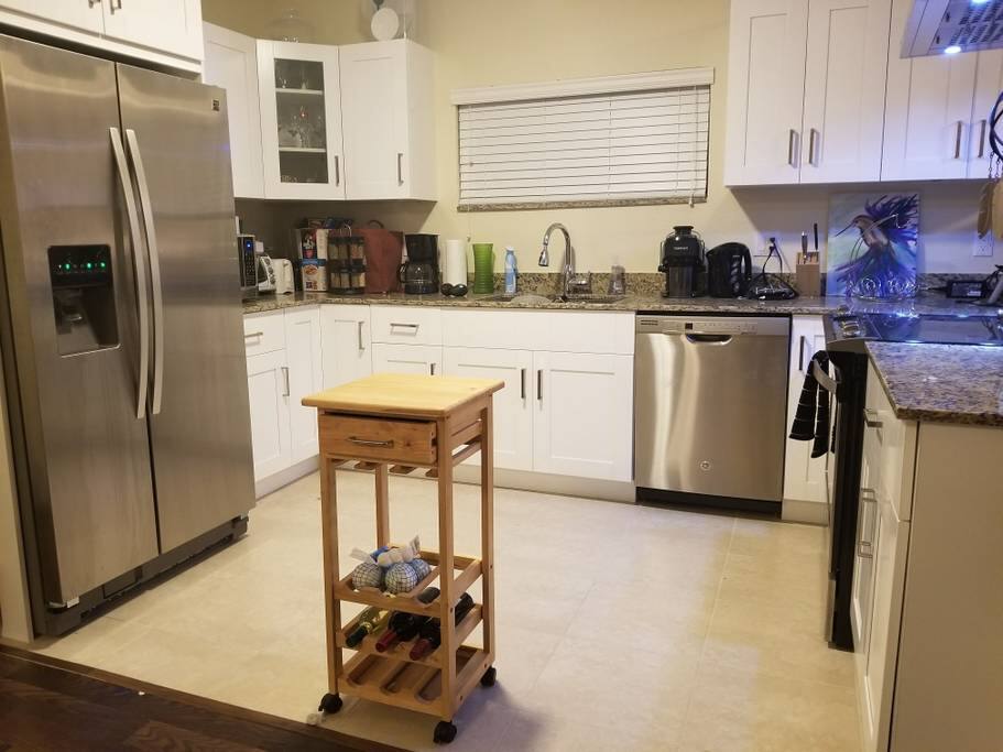 All Brand New Stainless Steel Appliances. Also a Juicer!
