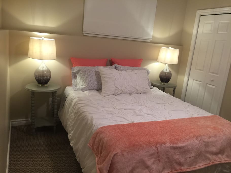 Very comfortable and high quality bed and beddings for your restful sleep :)