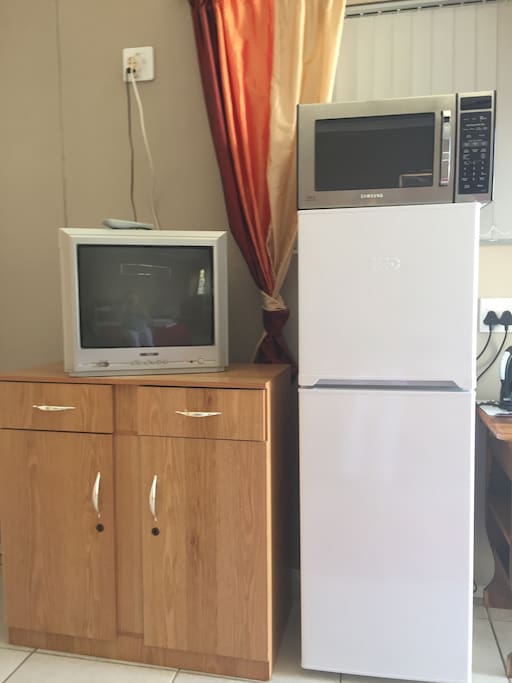 TV, Fridge and Microwave