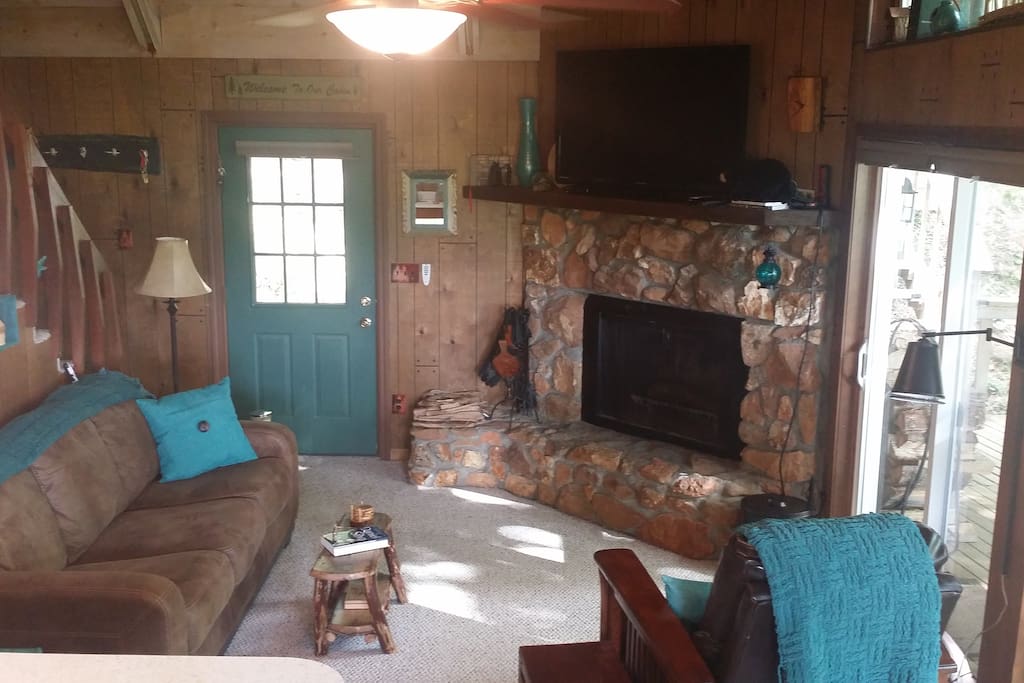 Living room adjoining the deck
