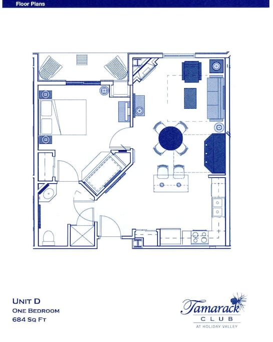 Spacious layout with gas fireplace and balcony off master