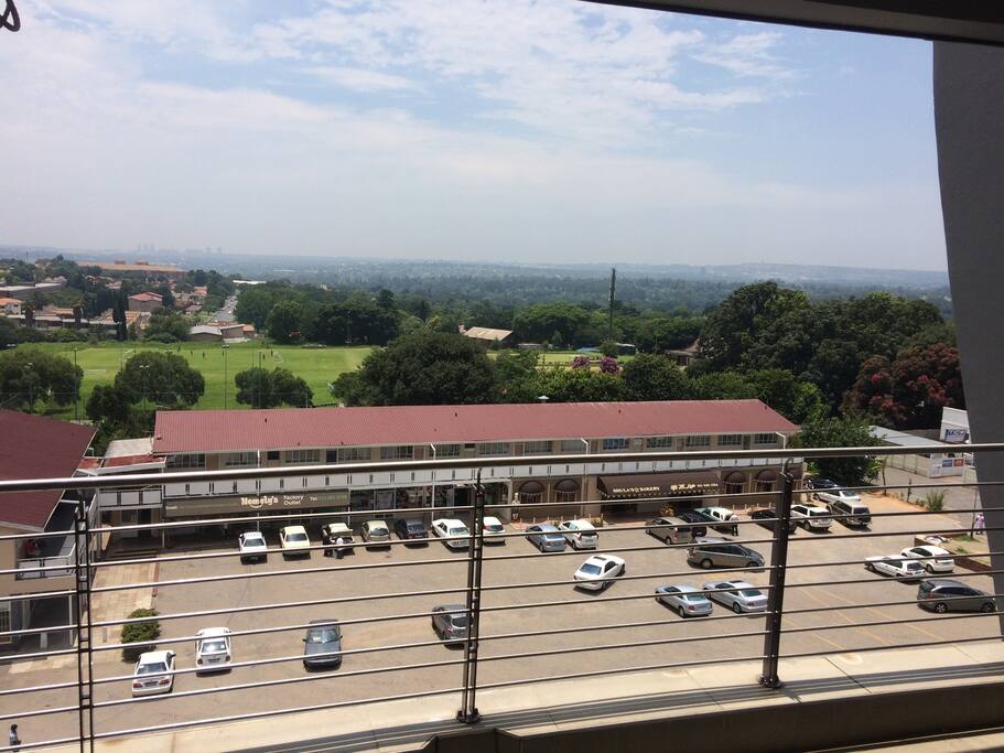 view from balcony