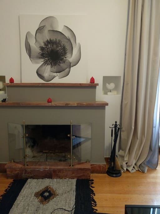 Small living room- fireplace