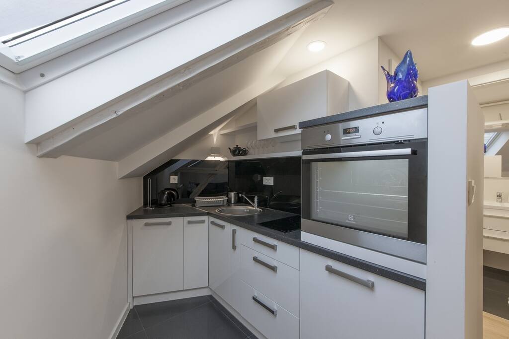The kitchen.