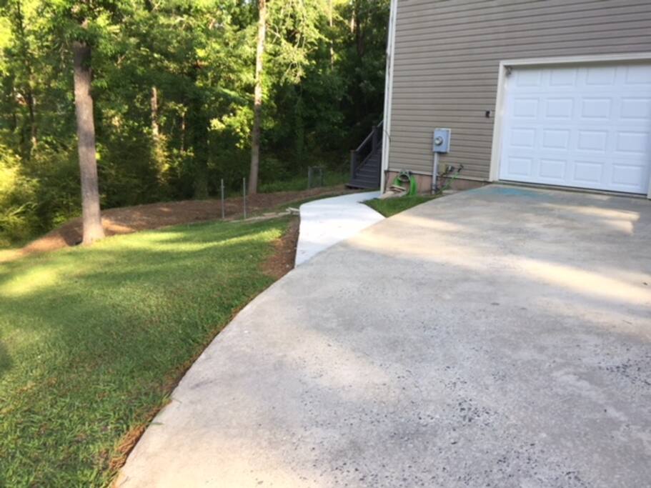 Walkway to apt
