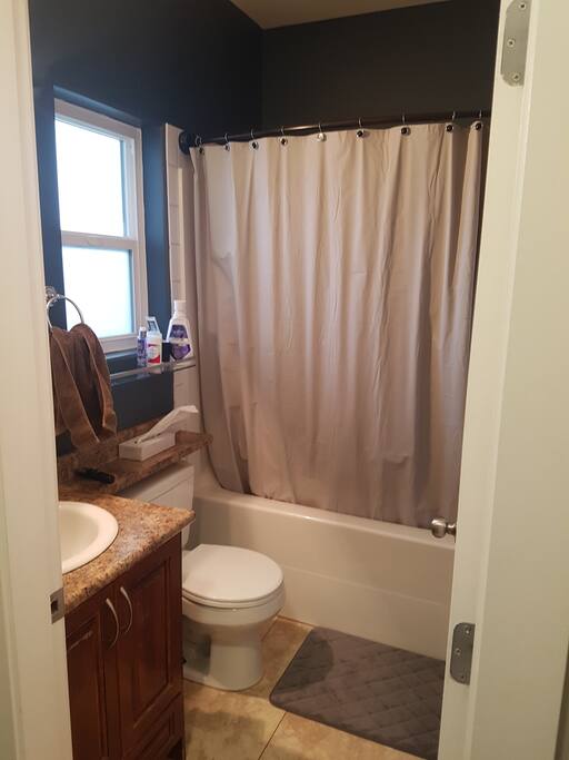 upstairs bathroom and shower