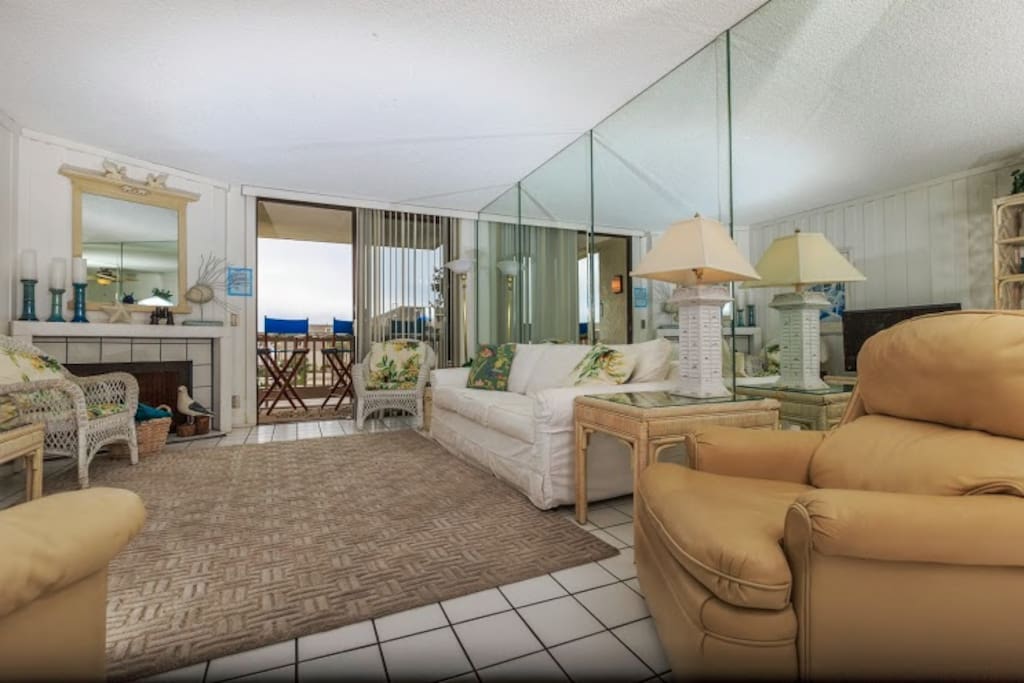 Living room with sleeper sofa