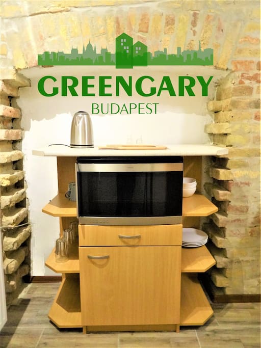 Greengary Budapest aparments Gozsdu kitchen