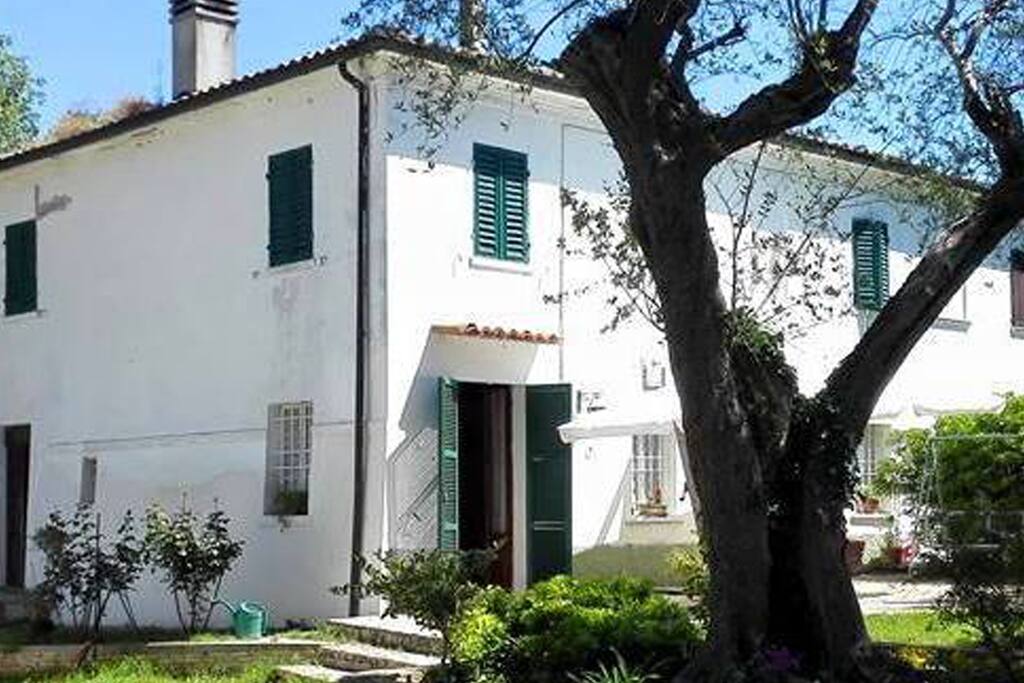 prospetto casa dal giardino