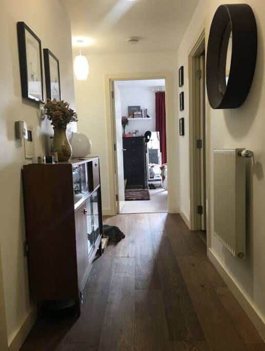 Hallway - with oak floor