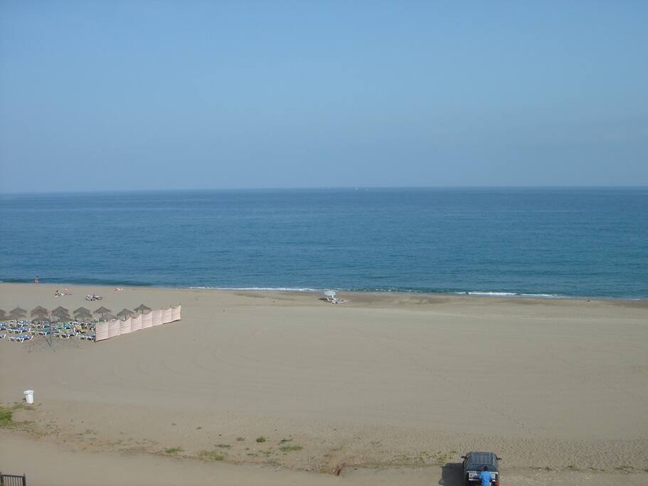 Beach in front of the apartment