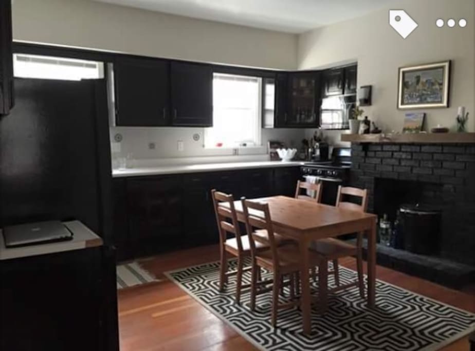 Spacious kitchen with lots of counter space along with new appliances!