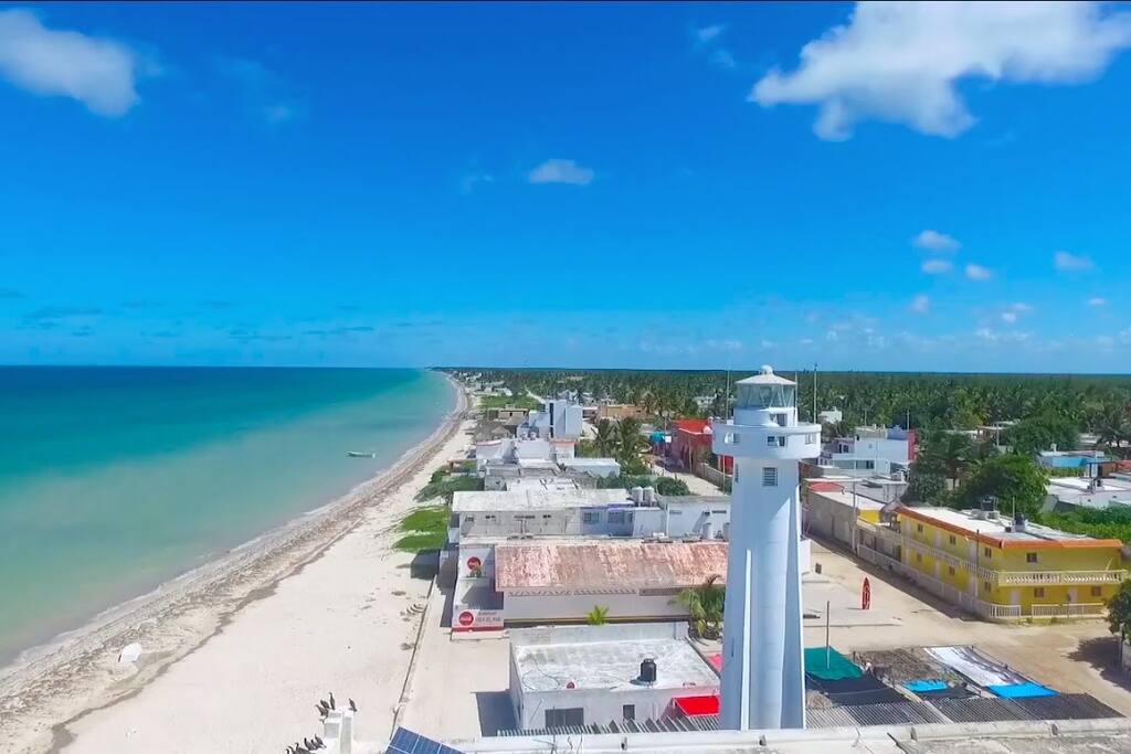 Telchac Beach & Lighthouse